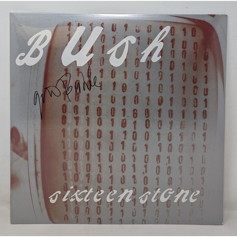 NEW Bush Sixteen Stone Red Vinyl 2 LP SIGNED By Gavin Rossdale 30th Anniversary